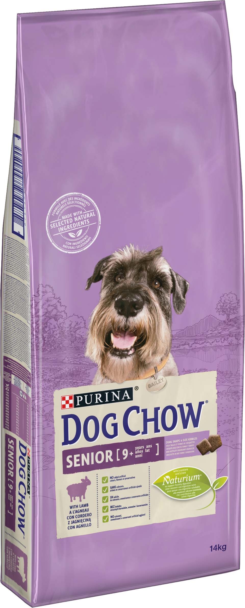 PURINA dog chow SENIOR jehněčí - 14kg
