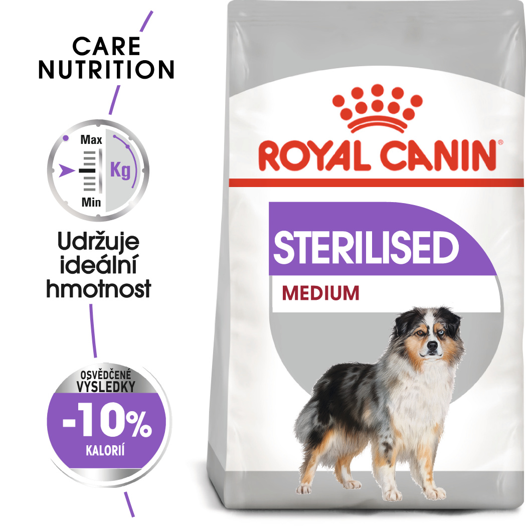 Royal Canin Medium Sterilised - granule pro kastrované střední psy - 10kg