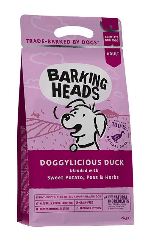 E-shop Barking Heads DOGGYLICIOUS duck - 12kg + mikroplyšová zelená deka