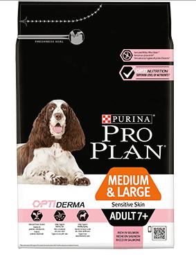 Purina PRO PLAN Dog Medium & Large Adult 7+ Sensitive Skin - 14kg