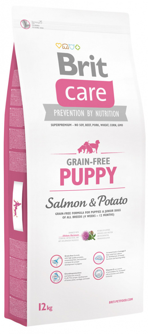 Brit Care dog Grain Free Puppy Salmon & Potato - 12kg