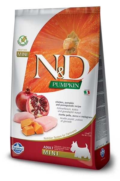 E-shop N&amp;D dog GF PUMPKIN ADULT MINI chicken/pomegranate - 2,5kg