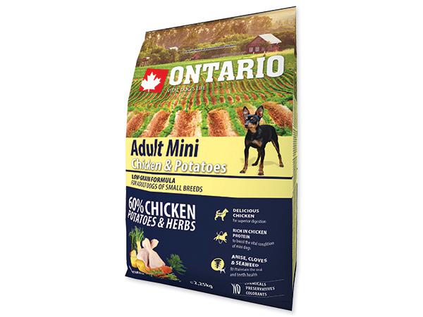 E-shop ONTARIO dog ADULT MINI chicken - 2.25kg