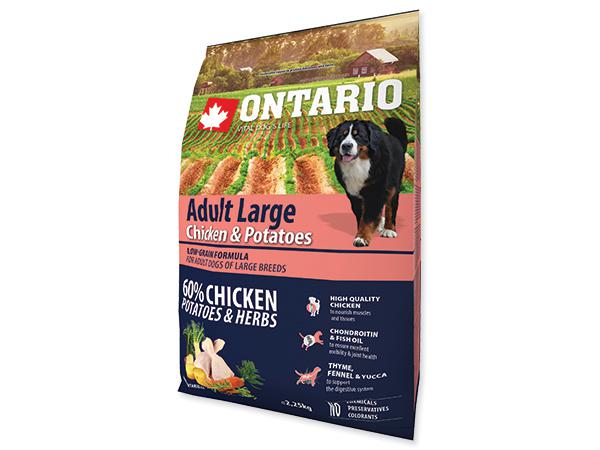 E-shop ONTARIO dog ADULT LARGE chicken - 12kg