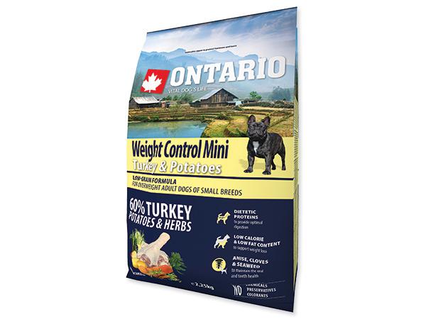 E-shop ONTARIO dog WEIGHT CONTROL MINI turkey - 6.5kg