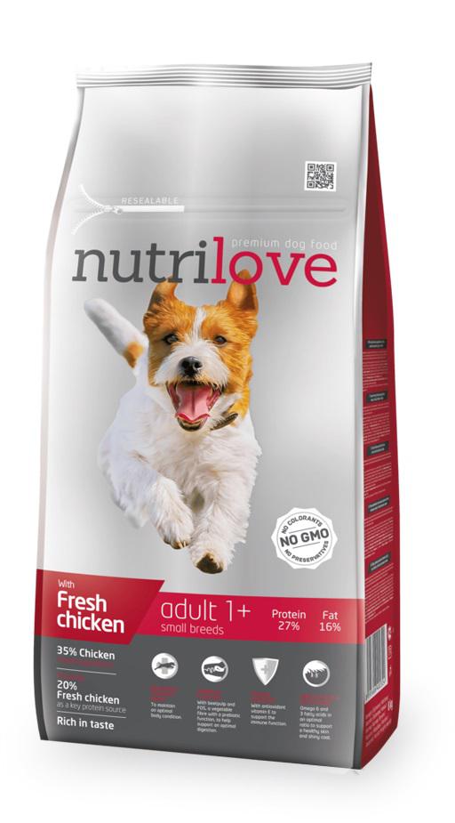NUTRILOVE pes ADULT small - 1,6kg