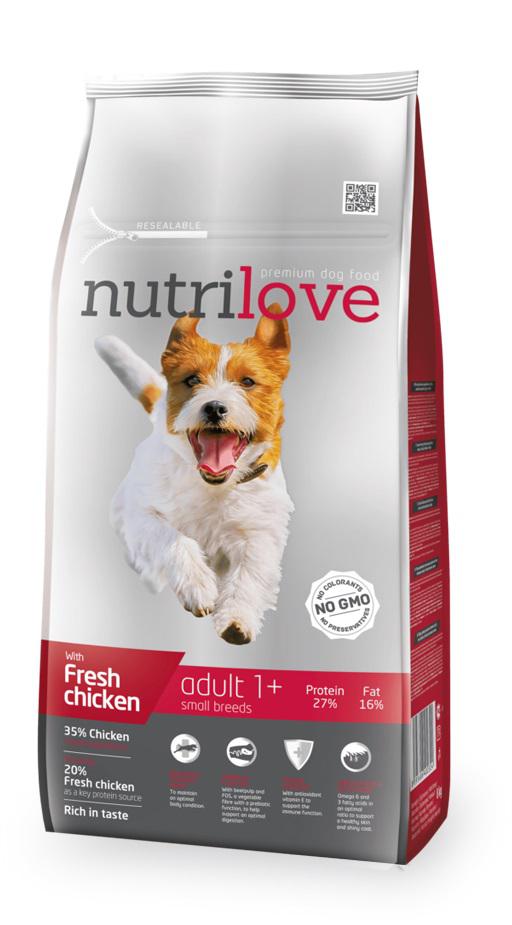 NUTRILOVE pes ADULT small - 8kg