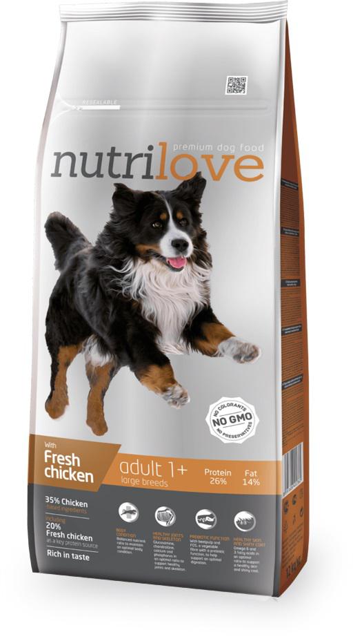 NUTRILOVE pes ADULT large - 12kg