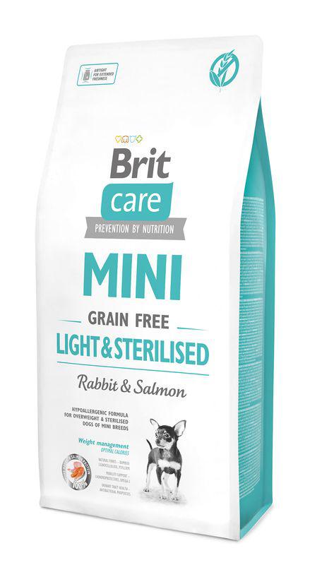 BRIT Care dog MINI GF LIGHT/sterilised - 400g