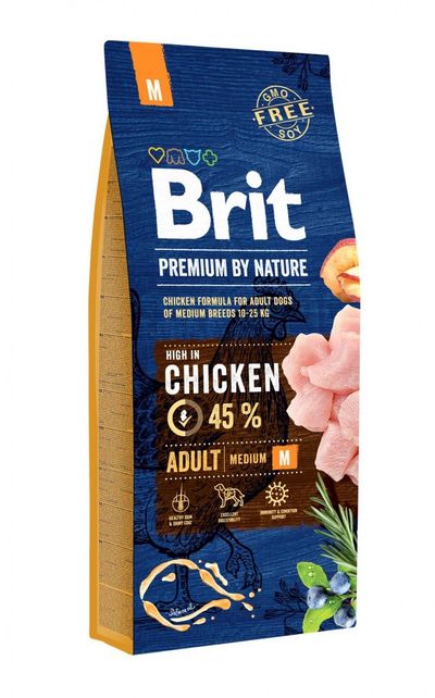 BRIT dog Premium By Nature ADULT M - 8kg