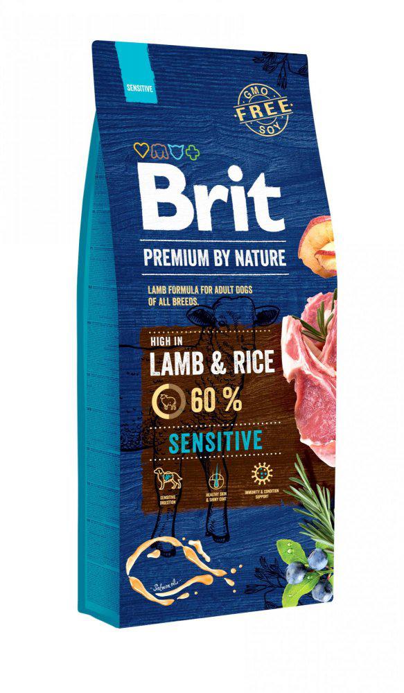 BRIT dog Premium By Nature SENSITIVE LAMB & RICE - 2 x 15kg