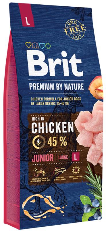 BRIT dog Premium By Nature JUNIOR L - 15kg