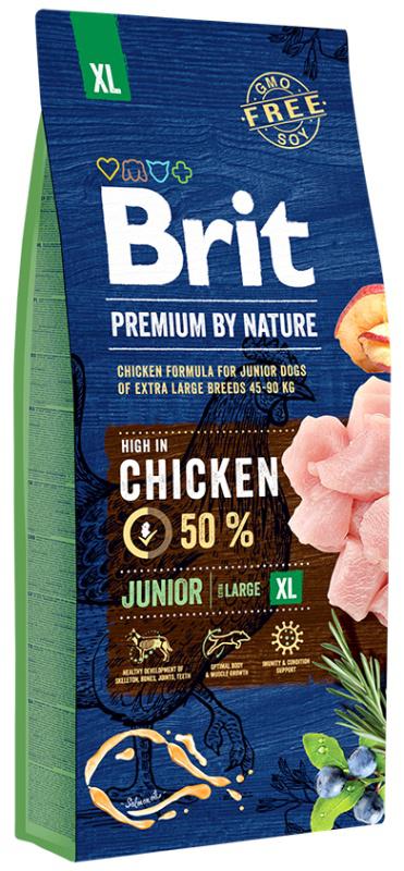 BRIT dog Premium By Nature JUNIOR XL - 15kg