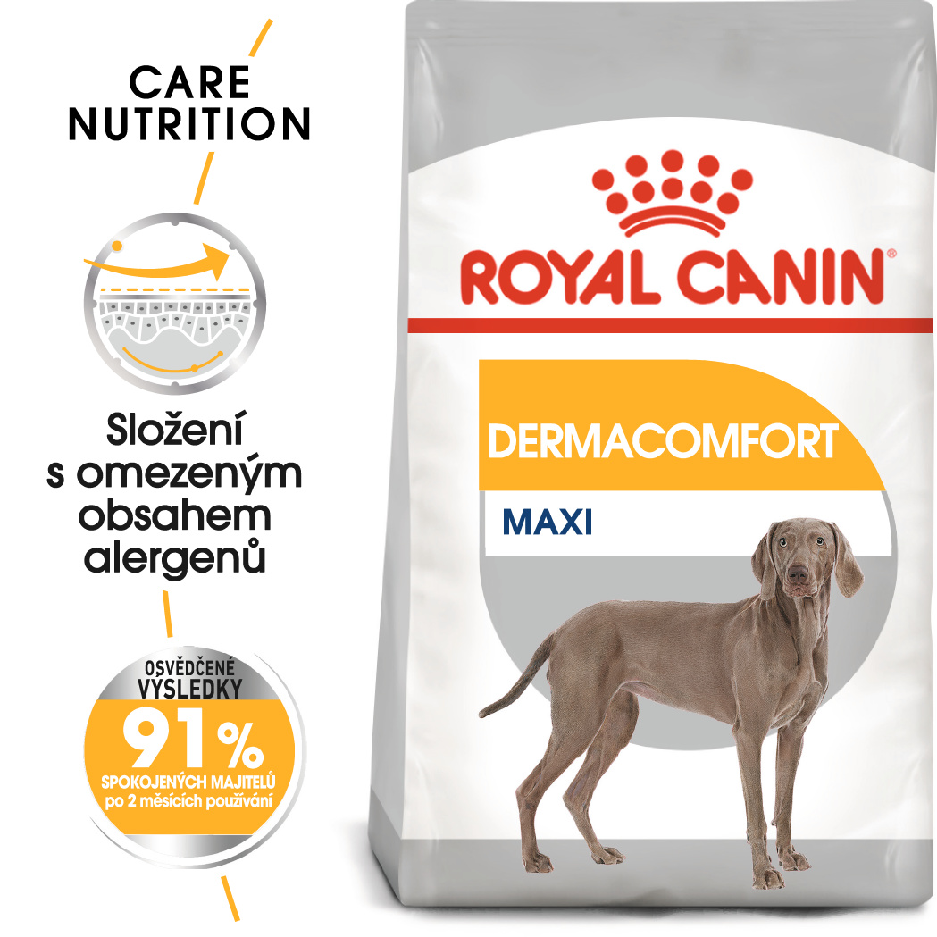 Royal Canin Maxi Dermacomfort - granule pro velké psy s problémy s kůží - 10kg