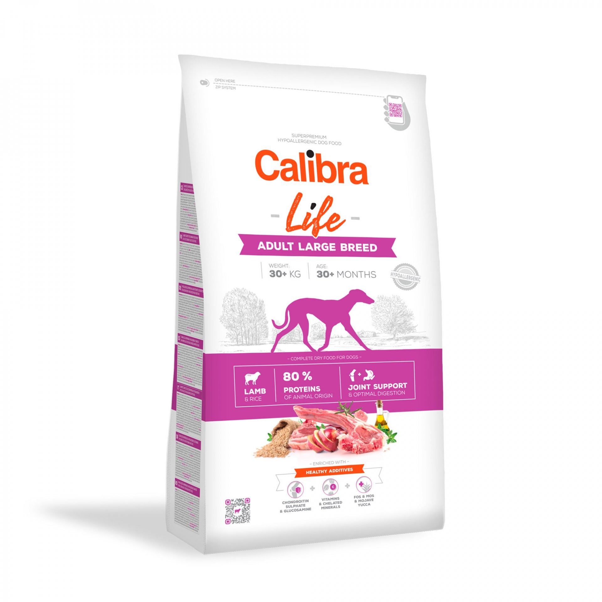 E-shop CALIBRA dog LIFE ADULT large LAMB - 2,5kg