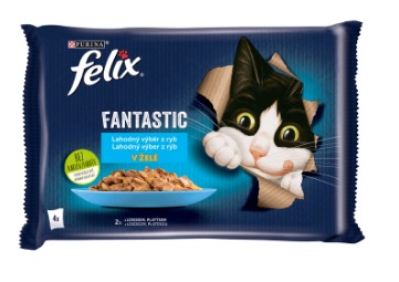 FELIX kapsa FANTASTIC - LAHODNÝ výběr z ryb - losos, platýs - 12 x 85g