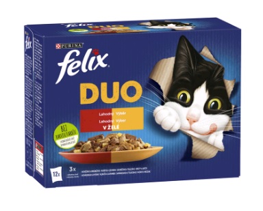 FELIX kapsa DUO - LAHODNÝ výběr v želé - 12 x 85g