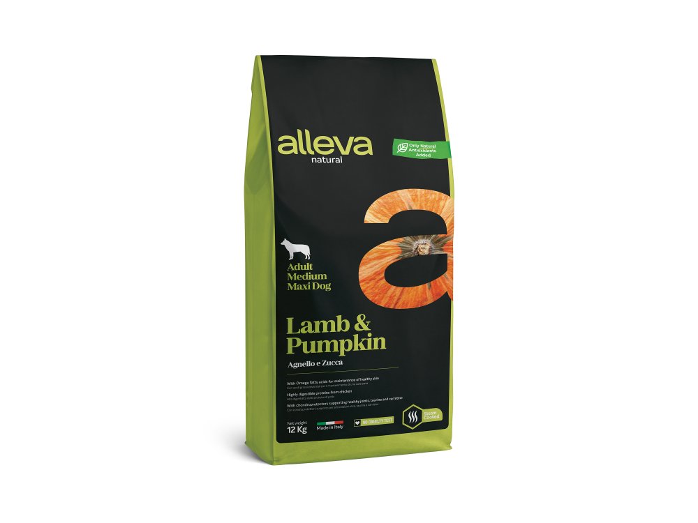 ALLEVA dog MEDIUM/MAXI LAMB/pumpkin - 12kg