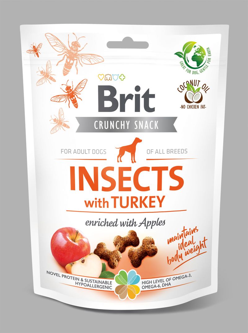 E-shop Brit Care Crunchy Cracker. Insects with Turkey and Apples - 200g