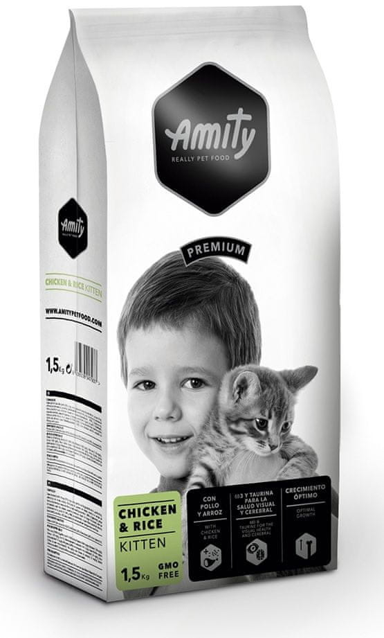 Amity premium cat   KITTEN chicken/rice - 1,5 kg