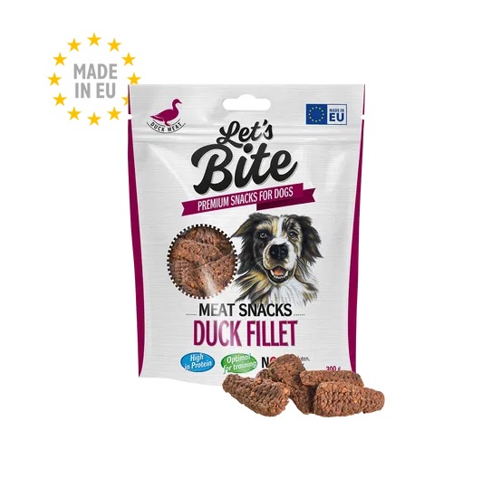 BRIT let's meat snacks DUCK fillet / vyrobeno v EU