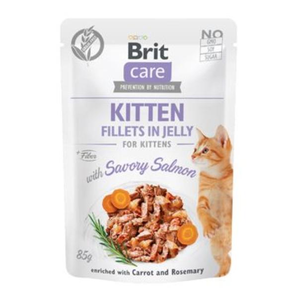 E-shop Brit Care Cat Fillets in Jelly Kitten with Salmon 85g - 85g