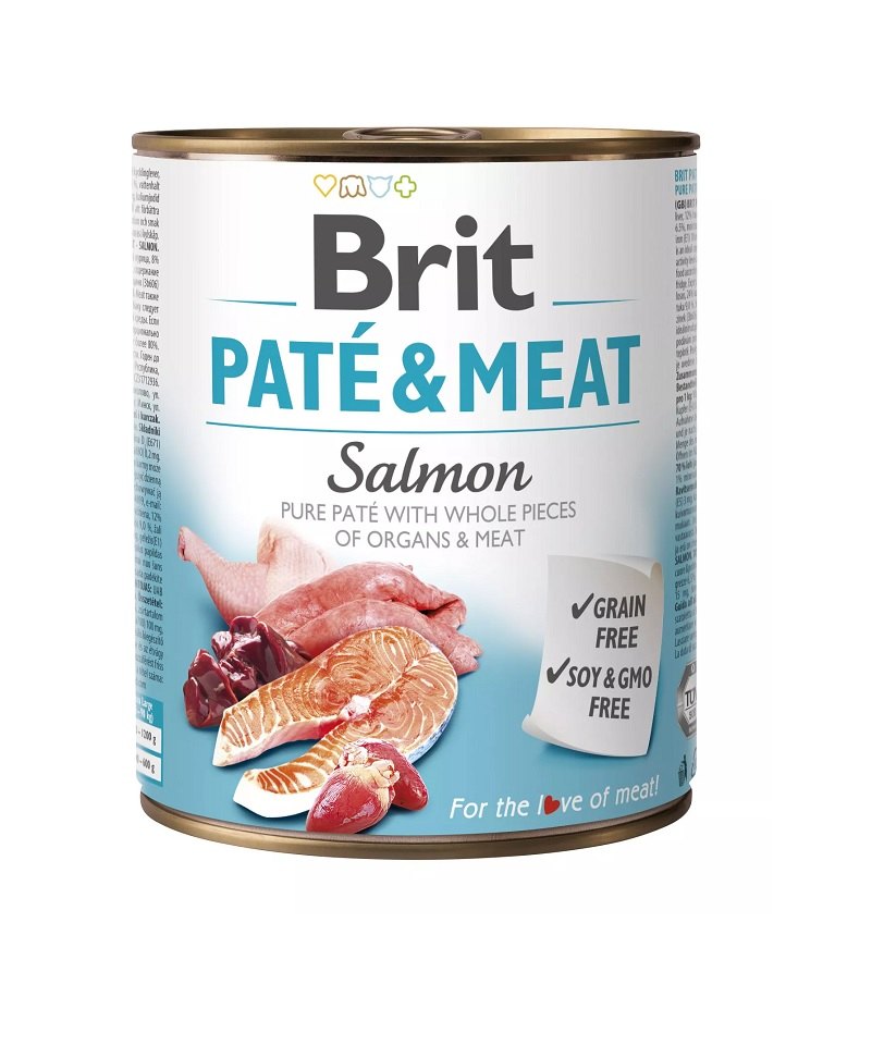 E-shop BRIT Paté &amp; Meat Salmon 800g - 1KS
