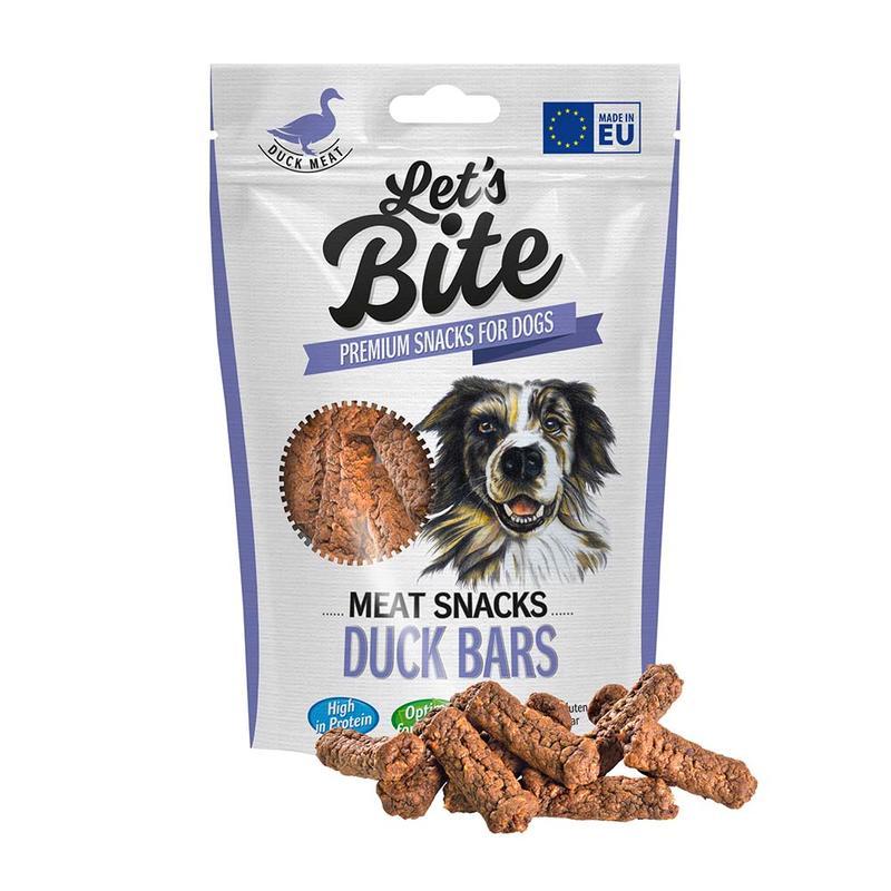Let’s Bite Meat Snacks. Duck Bars 80g - 3 x 85g