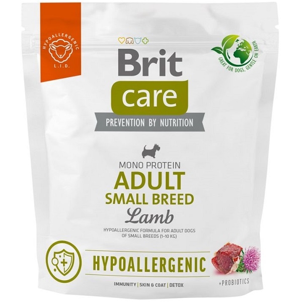 E-shop Brit Care Dog Hypoallergenic Adult Small Breed Lamb 1 kg - 1kg