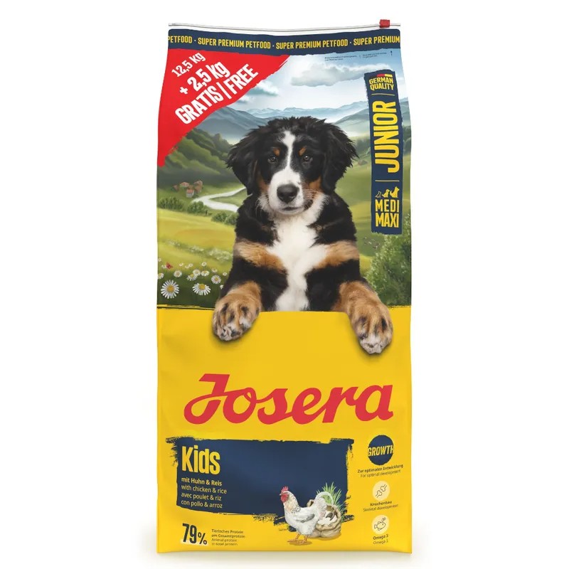 Josera Dog Kids Poultry - 12,5 + 2,5kg GRATIS