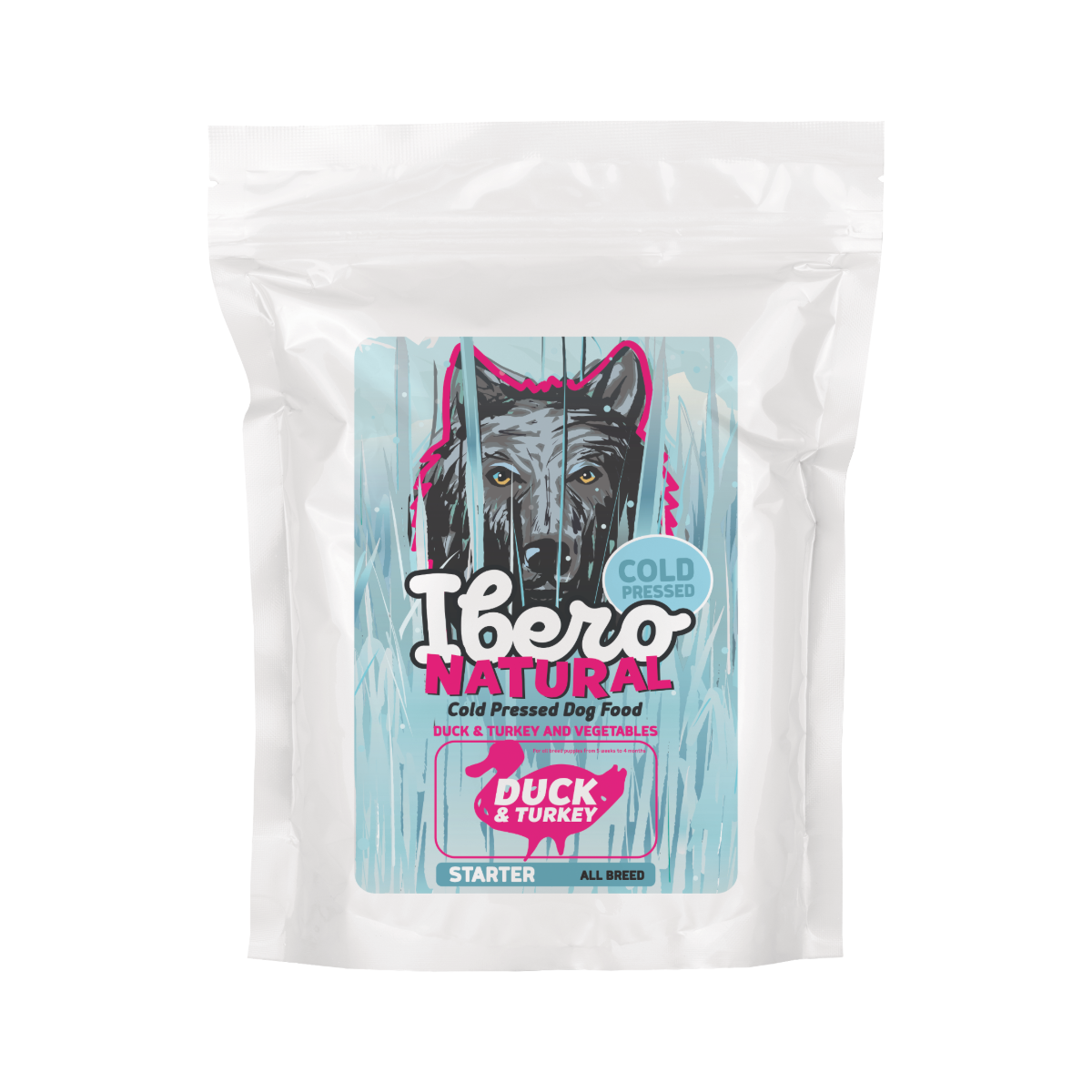 Ibero Cold Press Dog Starter All Breed Duck&Turkey - 3kg