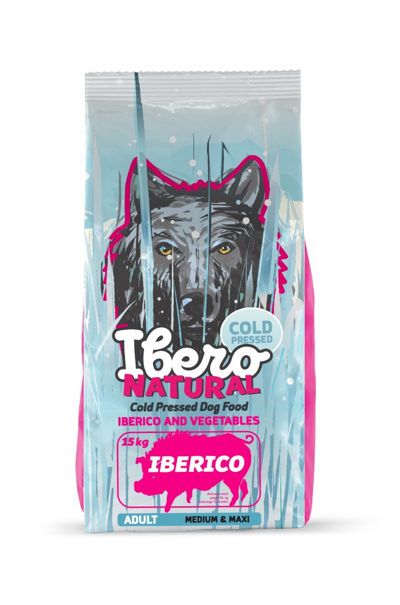 Ibero Cold Press Dog Adult Medium/Large Iberico - 12kg + 3kg GRATIS