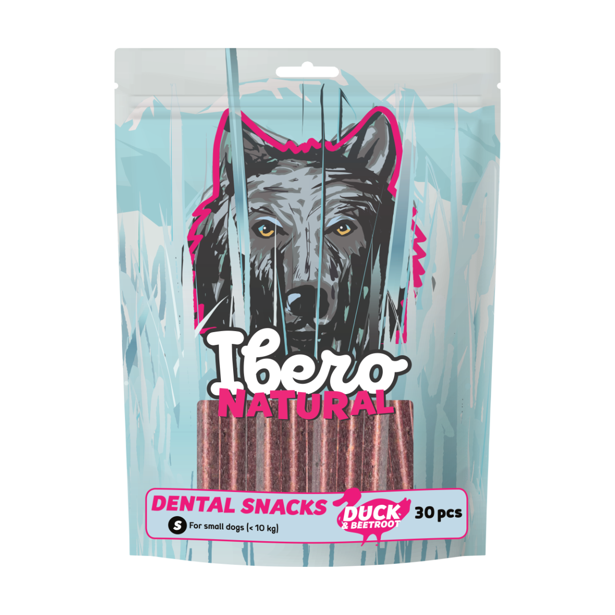 Ibero Cold Pressed Dental Snack Kachna/Řepa - S (30ks)