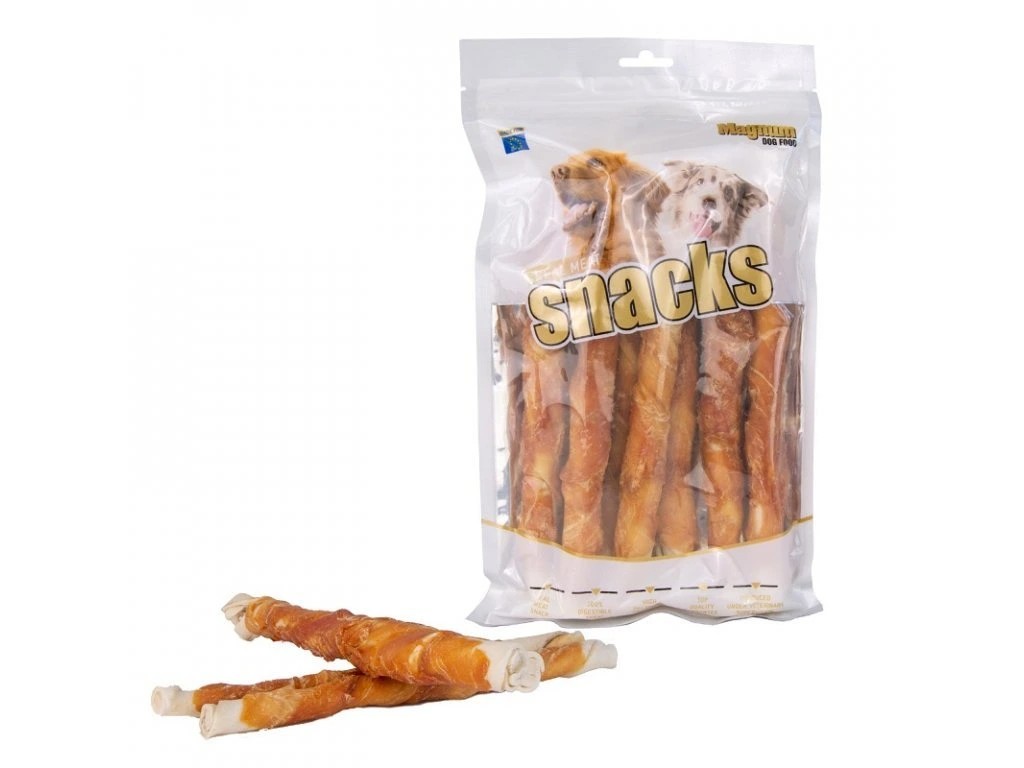 Magnum Chicken Roll on Rawhide stick 500 g - (krátké tenké)
