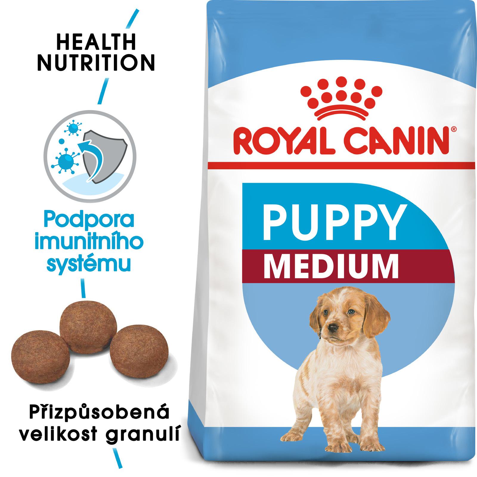 E-shop Royal Canin MEDIUM PUPPY - granule pro střední štěňata - 15kg