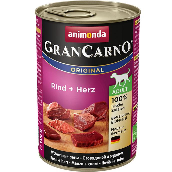 E-shop ANIMONDA dog konzerva Gran Carno hovězí/srdce - 400g