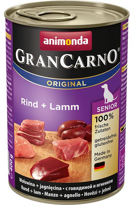 E-shop ANIMONDA dog konzerva Gran Carno Senior hovězí/jehněčí - 400g