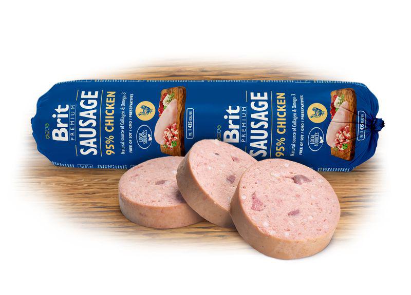 BRIT dog sausage CHICKEN/rice - 800g