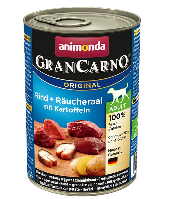 ANIMONDA dog konzerva Gran Carno uzený úhoř/brambory - 800g