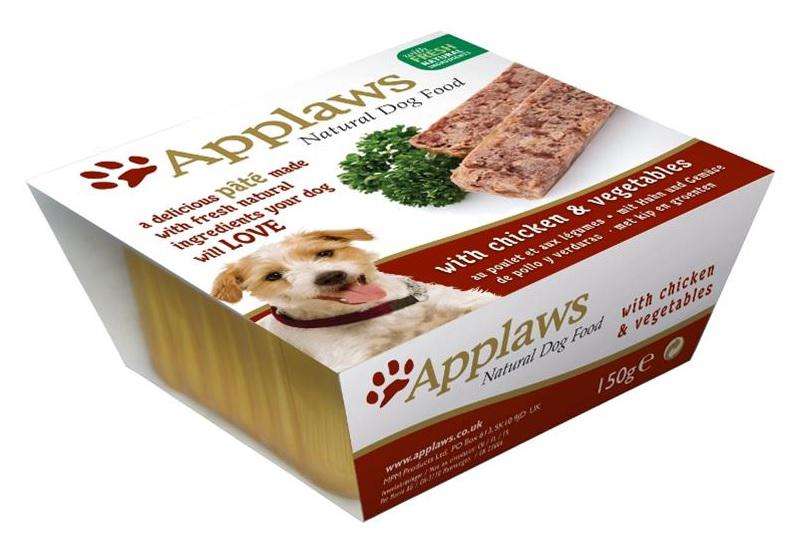 APPLAWS dog vanička KUŘECÍ/zelenina - 150g