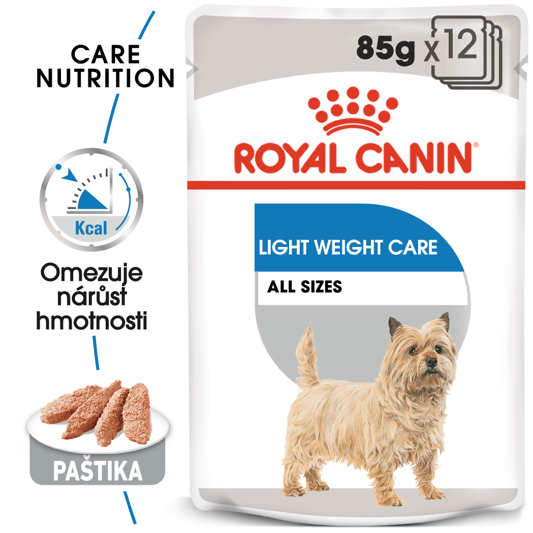 Royal Canin Light Weight Care Dog Loaf - dietní kapsička s paštikou pro psy - 12x85g