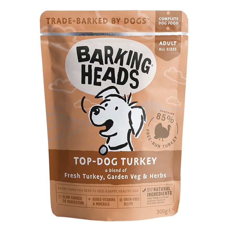 Barking Heads kapsa TOP dog TURKEY - 300g