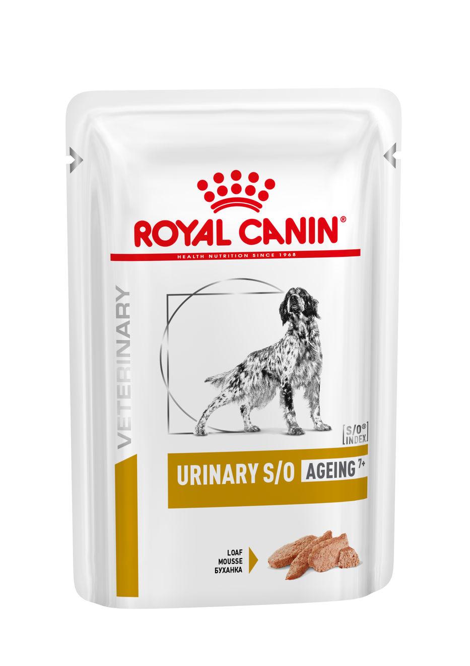 Royal Canin Veterinary Health Nutrition Dog URINARY S/O Age Pouch Loaf kapsa - 85g