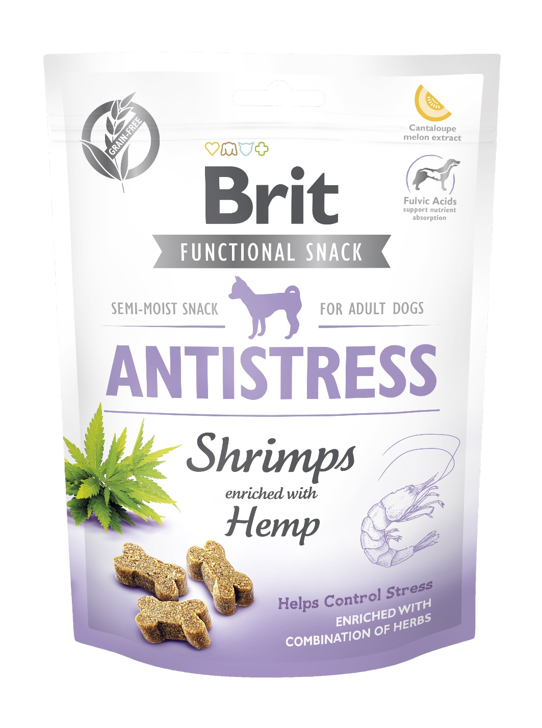 BRIT snack ANTISTRESS shrimps/hemp - 150g