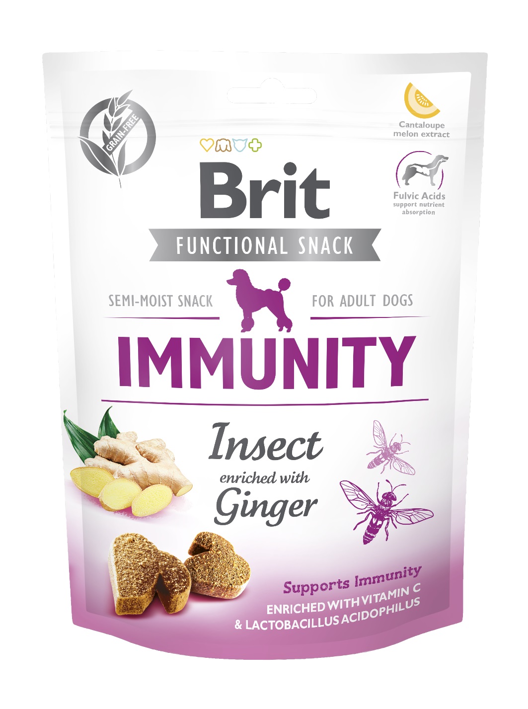 BRIT snack IMMUNITY isect/ginger - 150g