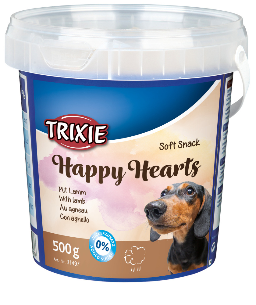 Pochoutka dog HAPPY hearts JEHNĚČÍ (trixie) - 500g