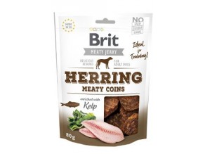 BRIT meaty jerky  HERRING meaty coins - 80g