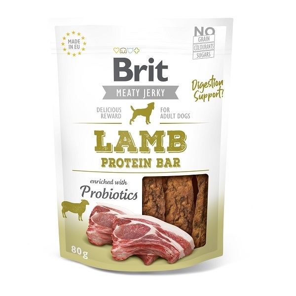 BRIT meaty jerky  LAMB protein bar - 200g
