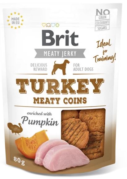 E-shop BRIT meaty jerky TURKEY meaty coins - 200g