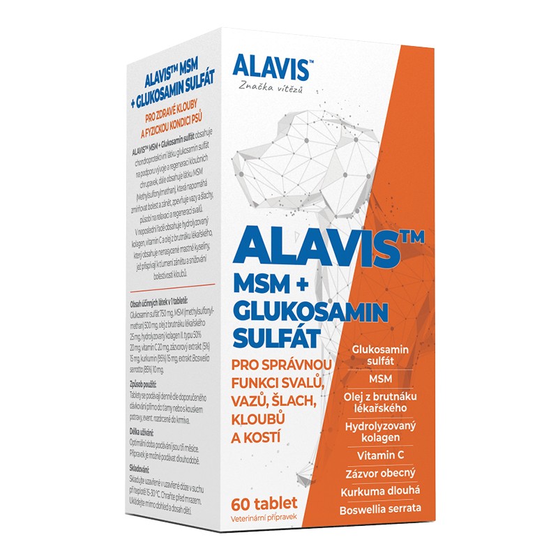 E-shop ALAVIS MSM + glukosamin sulfát - 60tbl